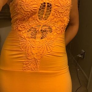 Sky Dresses - $300 SALE! Neon 🍣Creamsicle Sky Maxi Slinky Dress Sky Dresses - $300 SALE! Neon 🍣Creamsicle Sky Maxi Slinky Dress